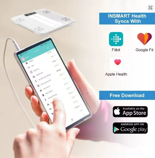 Smart Digital Body Fat Scale | Bluetooth BMI & Body Composition Analyzer for Accurate Health Tracking