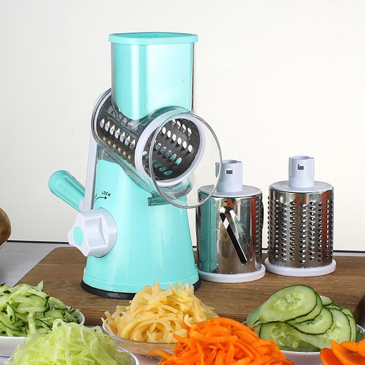 3 in 1 Manual Drum Vegetable Cutter