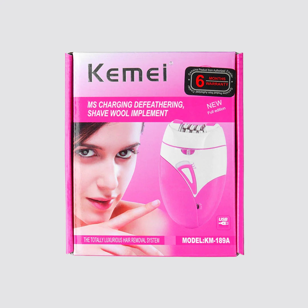 Kemei Ladies Epilator  Portable Hair Removal Machine for Smooth & Silky Skin