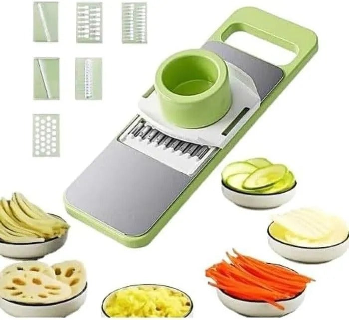 8 in 1 Stainless Steel Vegetable Slicer + Cutter
