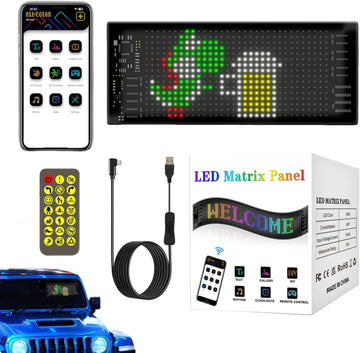 Custom Animation RGB LED Matrix Pixel Panel 5V | App & Remote Control