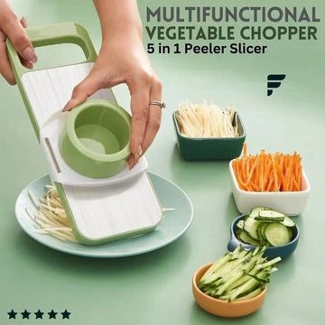 8 in 1 Stainless Steel Vegetable Slicer + Cutter
