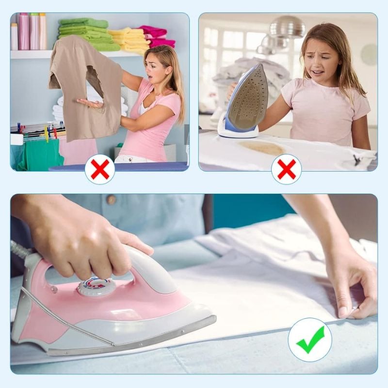 Teflon Iron Cover Protector – Heat Resistant Non-Stick Fabric Safety Cover