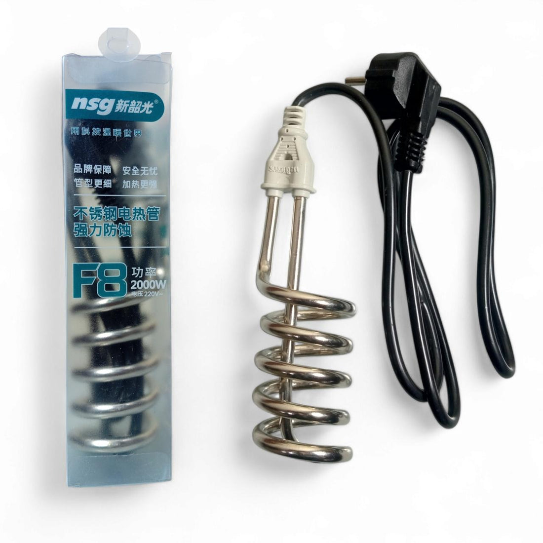 Original F8 Immersion Water Heater Rod  Shockproof Fast Heating 2000W