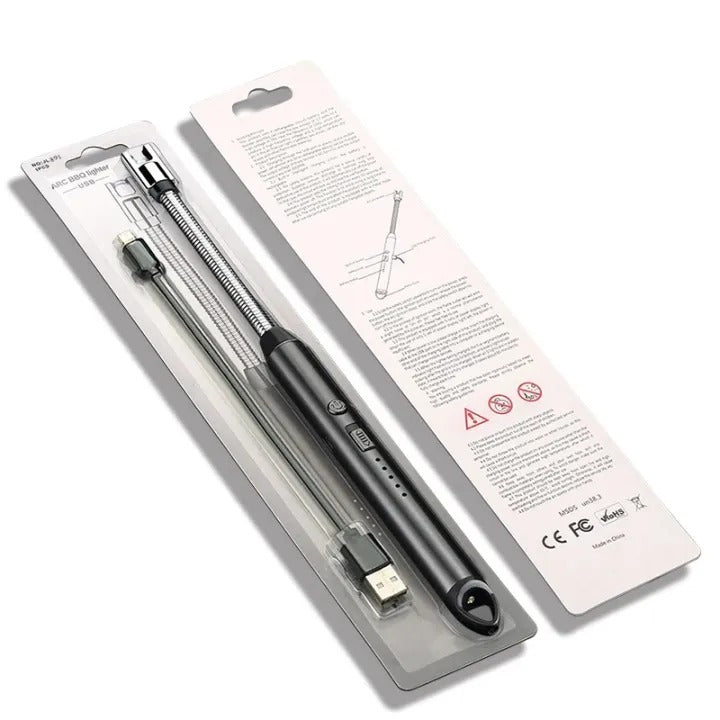 Rechargeable Electric USB Lighter with Long Neck & LED Indicator