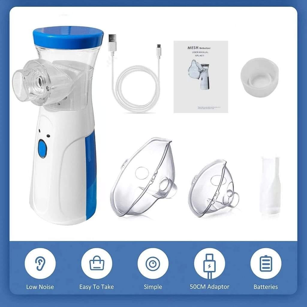 Mesh Portable Nebulizer Machine with Mask for Kids & Adults