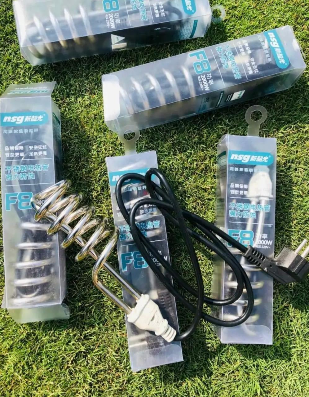 Original F8 Immersion Water Heater Rod  Shockproof Fast Heating 2000W