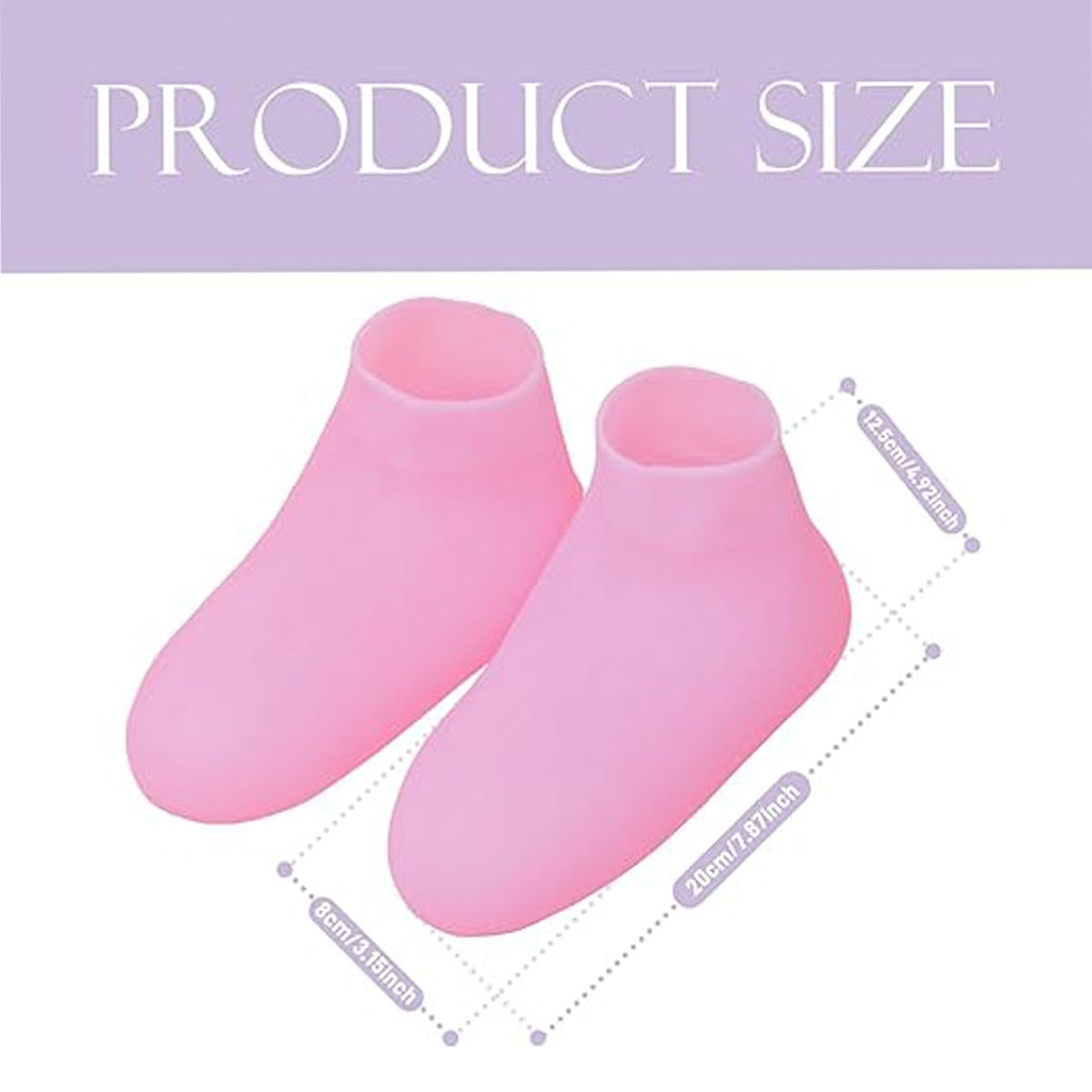 Silicone Moisturizing Gel Heel Socks for Cracked Heels