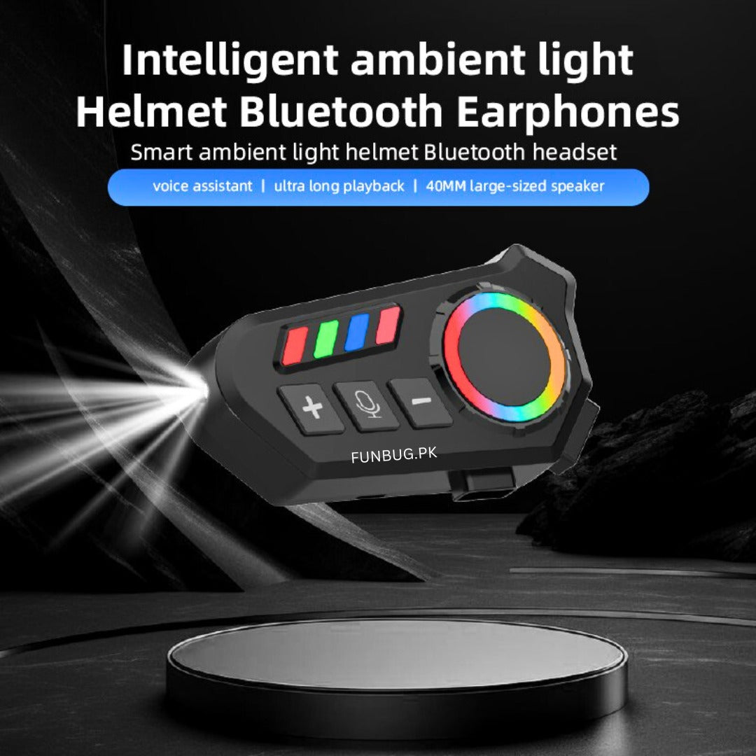 Motorcycle Helmet Bluetooth Speakers  HiFi Sound, Long Battery Life, IPX8 Waterproof