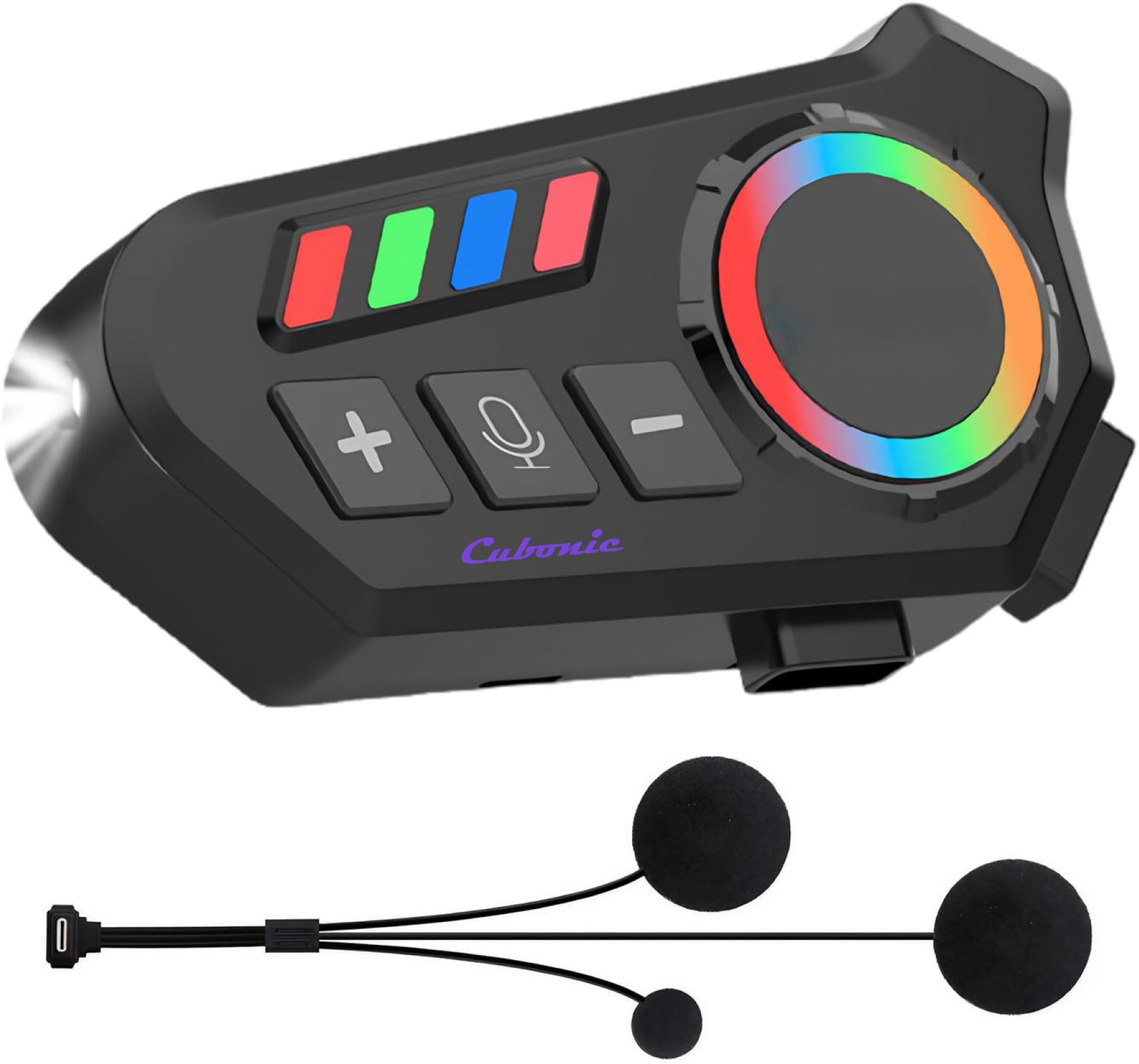 Motorcycle Helmet Bluetooth Speakers  HiFi Sound, Long Battery Life, IPX8 Waterproof