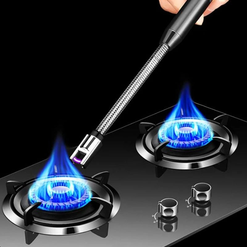 Rechargeable Electric USB Lighter with Long Neck & LED Indicator