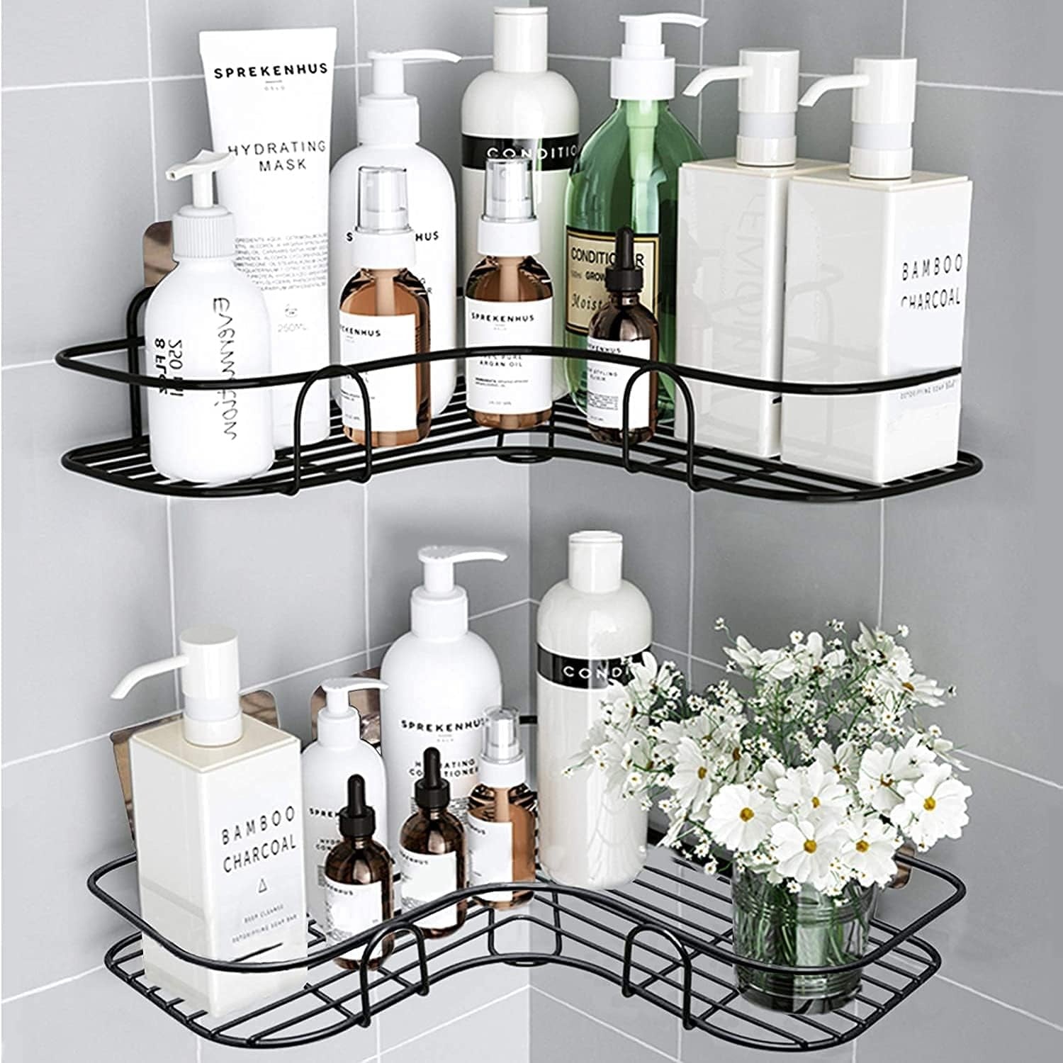 Bathroom Corner Rack Storage Shelves