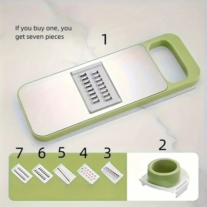 8 in 1 Stainless Steel Vegetable Slicer + Cutter